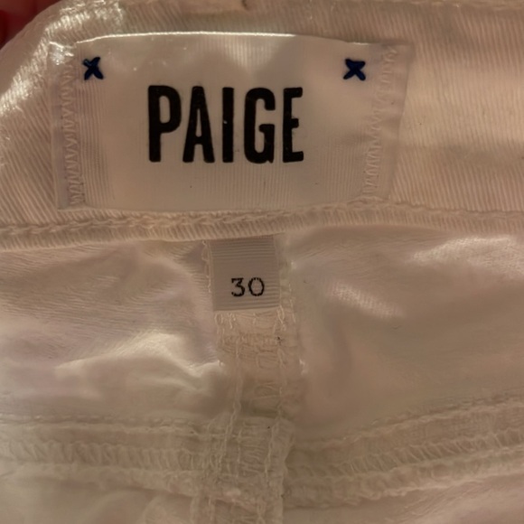 Paige women's‎ white jeans 30 Low Rise Verdugo Ankle pockets stretch boho summer - Picture 6 of 8